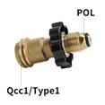 thumbnail image 3 of Roastove Universal Fit Propane Tank Adapter Converts POL to QCC1 / Type 1 with Wrench, Propane Hose Adapter, 3 of 5
