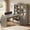 Grey, variant on SEDETA Farmhouse L Shaped Computer Desk with 3 Drawers, 59" Corner Office Desk with 5-Tier Bookshelf Hutch, Wood Writing Table Workstation with Built-in Power Outlet for Home Office, White + Brown