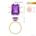 thumbnail image 5 of ANGARA Natural 6.5 Ct. Amethyst Solitaire Ring in 14K Yellow Gold for Women (Ring Size: 6.5), 5 of 10