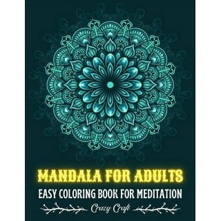 Mandalas coloring books for adults relaxation: 102 pages mandala coloring  book: M, mehdi: 9798433439900: : Books