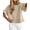 Apricot, variant on Spring Sweaters for Women Summer Crochet Ruffle Short Sleeve Knit Cute Tops Cotton Blouse Fashion Clothing