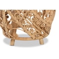 thumbnail image 2 of Baxton Studio Saranna Table d'Appoint Moderne Bohème en Rotin Brun Naturel, 2 of 5