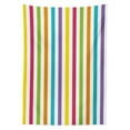 thumbnail image 3 of Ambesonne Rainbow Tablecloth Rectangular Table Cover, Minimalist Line Art, 52"x70", Multicolor, 3 of 4