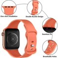 thumbnail image 2 of JM Correa de silicona (rosa coral, grande) compatible con Apple Watch Band 44 mm, 42 mm, 45 mm, 49 mm, correa de repuesto para Apple Watch Ultra/iWatch SE Series 8 7 6 5 4 3 2 1 JM, 2 of 5