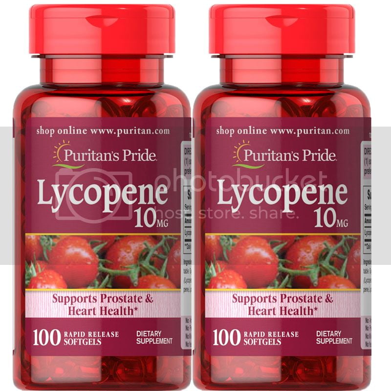 Puritan's Pride Lycopene 10 mg 100 Softgels (2 PACK)