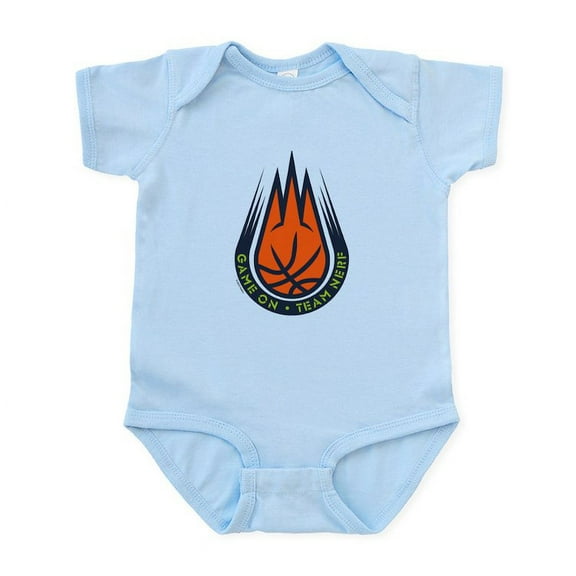 CafePress - Team Nerf Basketball Body Suit - Baby Light Bodysuit, Size Newborn - 24 Months