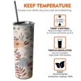 thumbnail image 6 of 20 OZ Tumbler Watercolor Floral Flowers Wildflower Coffee Travel Mug with Lid and Straw,Stainless Steel Vacuum Insulated Insulated Tumbler Gifts for Women Mothers, 6 of 7
