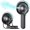 Black, variant on PETGLE Portable Misting Fan - 180° Foldable Handheld Personal Fan with Mist Spray, 3 Speeds, 30ml Water Tank, USB Rechargeable - Ideal for Travel, Outdoors, Makeup, Camping, Home, and Office Use