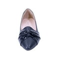 thumbnail image 2 of PEERAGE Whitney (FT6045) Women Wide Width Pointed Toe Flats NAVY 6, 2 of 6