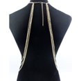 thumbnail image 2 of Women Multi Crystal Tassels Harness Body Chain Bikini Chain with Choker Collar, 2 of 3