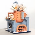 thumbnail image 5 of HI-REEKE Architecture Mini Building Block Set Vanilla Milk Tea Shop Building Toy Multi Color, 5 of 7