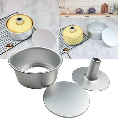 

YehailoCake Pan Aluminum Round Chiffon Cake Baking Tins With Removable Bottom Non Stick Chiffon Tube Pan For Oven And Baking Clearance!Dessert Molds