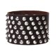 thumbnail image 4 of Brazalete ancho de cuero PU Sunnimix café punk, 4 of 5