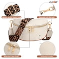 thumbnail image 3 of SUOSDEY Women Fashionable Fanny Packs Leather Belt Bag Theft Purse for Travel Camping, 3 of 6