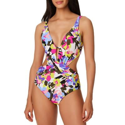 Bar III Women's One Piece Swim Monokini Bathing Suit Swimsuit Swimwear Small New