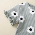 thumbnail image 6 of XZNPDUCQ Toddler Girls Summer Outfit Short Sleeve T-Shirt Tops Elastic Waist Shorts Set Girls Clothes Cartoon Print kids For 6 12 18 24 Months 2T 3T 4T 5T Dailywear Green，18-24 Months, 6 of 9