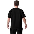 thumbnail image 3 of Stamzod Sweatsuits for Men 2 Piece Set Solid Color Short Sleeve Turndown Shirts and Shorts Casual Loose Oversized Summer Outfits for Men Black M, 3 of 3