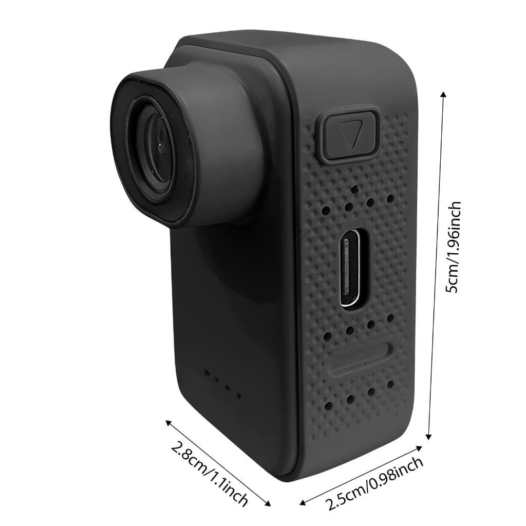 WINDLAND Thumb Sized Action Camera 1080P Video 60Hz Refreshing Rate 120° Wide Angle Lens Camcorder