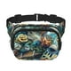 thumbnail image 1 of Balery Colorful Plant Turtle Mochila Cinturón para Mujeres y Hombres, Bolsa de Cintura Impermeable de Doble Capa con Correa, 1 of 9