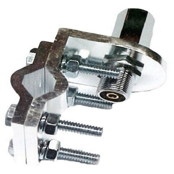 WORKMAN BRV1 DOUBLE GROOVE CB RADIO ANTENNA MIRROR MOUNT W/ SO239 STUD