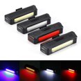 thumbnail image 2 of Red COB LED Cycling Front Rear Warning Tail Light 6Modes USB Rechargeable Female, 2 of 5