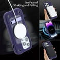 thumbnail image 5 of SaniMore for iPhone 14 Pro Multi-Functional Magnetic Case with Wireless Charging, 3 Layers Protection Case with Car Mount & Kickstand Military Grade Shockproof Protective Case, Darkpurple, 5 of 6