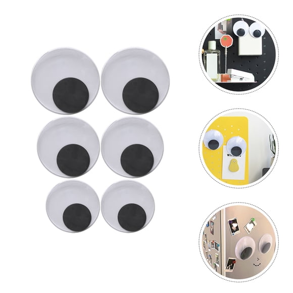 CIMAXIC 3 Pairs Googly Eye Stickers for Sticker -colored Plastic Self-adhesive