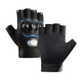 thumbnail image 2 of Guantes de ciclismo para mujeres y hombres, guantes de medio para bicicleta, guantes antideslizantes y transpirables para motocicleta y bicicleta Etiqueta colorida azul, 2 of 8