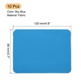 thumbnail image 2 of Uxcell Fabric Patch Iron-on Patches Sky Blue 4.9"x3.7" for Clothes Pack of 10, 2 of 6