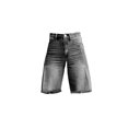thumbnail image 4 of Stephy Flare Denim Shorts for Women Wide Leg Denim Shorts Woman Vintage Floral Print High Waisted Straight Stretch Pants with Pockets, Gray, M, 4 of 4