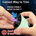 thumbnail image 2 of Aorsher 3 in 1 Electric Nail Trimmer with Nail File and Nail Clipping Storage, 3-Speeds Automatic Nail Clippers for Adults and Seniors, USB Rechargeable, Not for Toenails, Green, 2 of 11