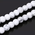 thumbnail image 6 of EOEMY Natural White Howlite Stone Loose Beads For Women Bracelet Diy Jewelry Making-Howlite-8mm, 6 of 7