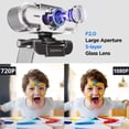thumbnail image 3 of Cámara web papalook PA452 Full HD 1080P con micrófono USB, 3 of 7