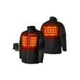 ORORO Men‘s FullZip Heated Fleece Jacket with Battery, Fleece Heated