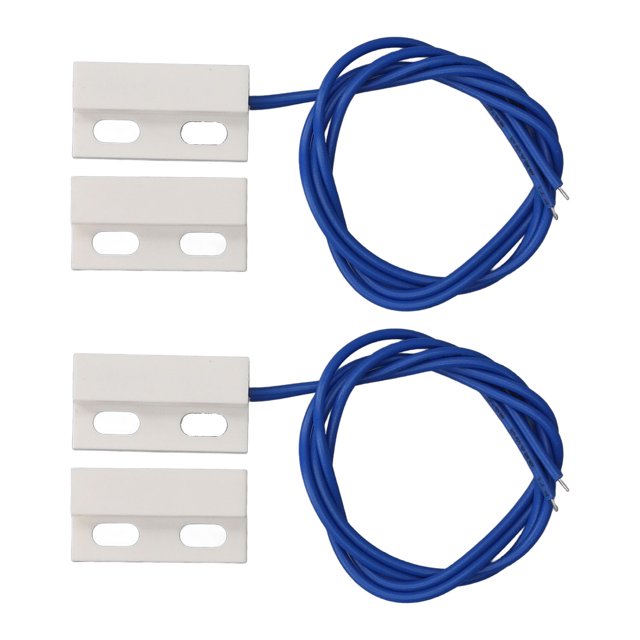 Interruptor De Puerta Magnético, 2 Pares AC220V Caja De Plástico ABS Interruptor Magnético Empotrado Para Sistema De Alarma Antirrobo
