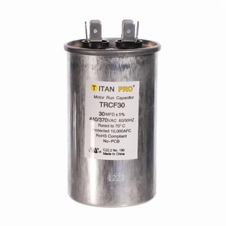 Packard POCFD403A Titan HD Oval Motor Run Capacitor - 40+3 MFD 440/370V For HVAC & Compressor