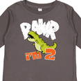 thumbnail image 4 of Inktastic Rawr I'm 2 Baby Tyranosaurus Rex Boys or Girls Long Sleeve Toddler T-Shirt, 4 of 5