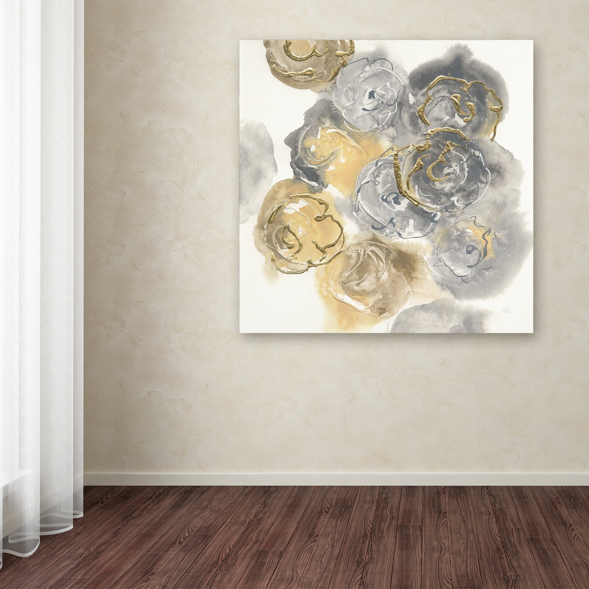 Trademark Fine Art 'Gold Edged Neutral II' Canvas Art by Chris Paschke