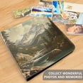 thumbnail image 4 of FORMRS 3 Ring Photo Album 4"x6" Self Adhesive Large Capacity PU Leather Cover, Snow Mountains, 4 of 8