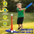 thumbnail image 6 of TOY Life Tball T Ball Set for Kids 3-5 Tball Set for Kids 5-8 Tee Ball Bat Toddler Baseball Tee Ball Set Bat Baseball Kids T Ball Stand for Kids 3-5 T Ball Set for Kids 5-8 T Ball Bat Set, 6 of 7