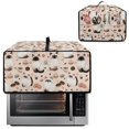 thumbnail image 2 of Renewold Countertop Appliance Cover for Toaster Oven with Accessory Pockets, Dust-Proof Stain-Resistant Home Kitchen Decor Fits Machine Up to 22.5 x 18.5 x 13 Inches, Siamese Cat Dessert, 2 of 7