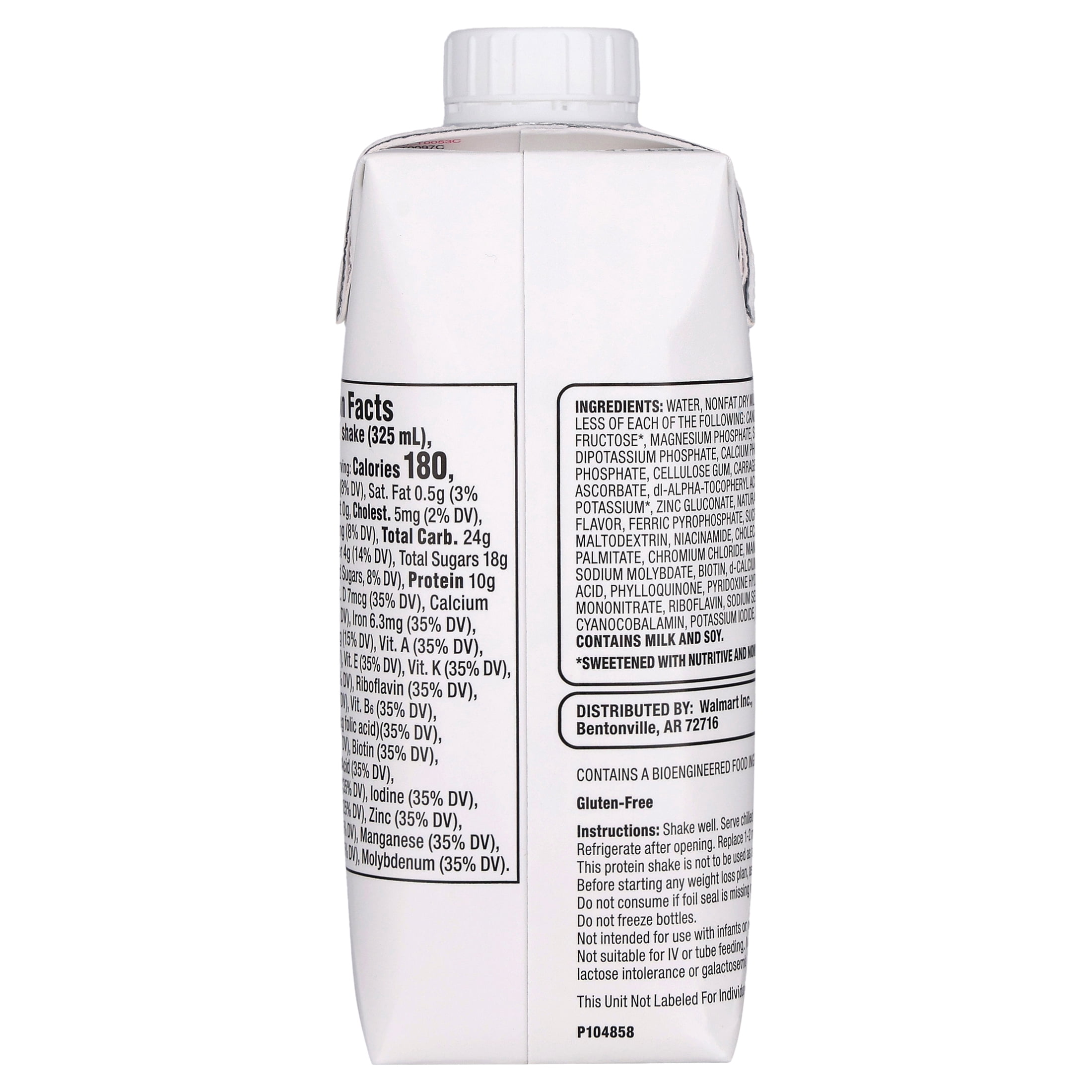 Equate Meal Replacement Shake, French Vanilla, 11 fl oz, 12 Count