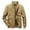Khaki, variant on APEXFWDT Men's Military Jacket Winter Warm Bomber Jackets Full Zip Windbreaker Casual Jackets Coats Stand Collar Cargo Jackets with Multi Pockets