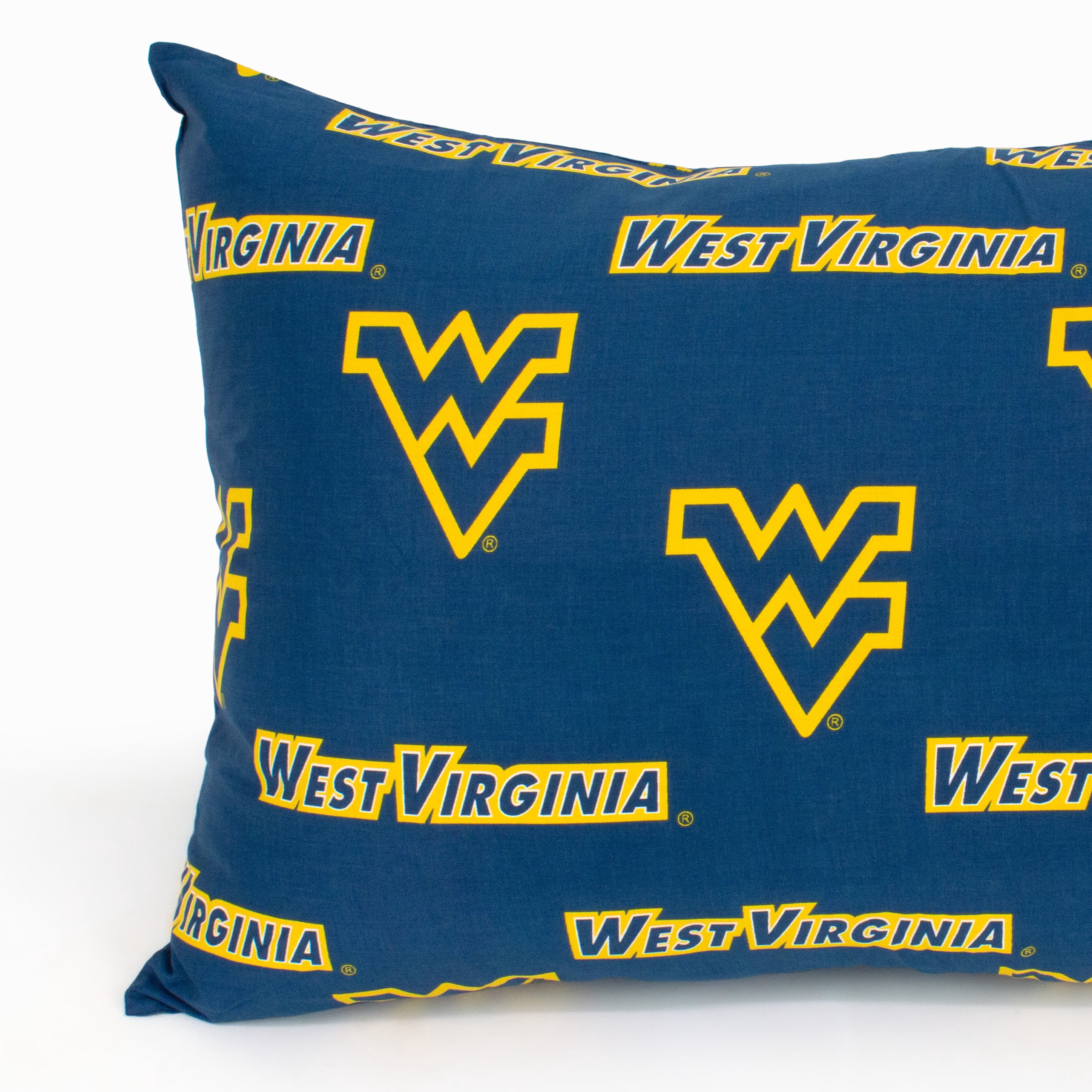 West Virginia Mountaineers Pillowcase Pair, Standard, 20" x 30" (2 Standard Pillowcases)