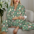 thumbnail image 4 of Goofa Mushrooms And Rainbows Printed Women’s 2 Piece Pajama Set Super,Pajamas Women's Long Sleeve Sleepwear Soft Button Down Loungewear Pjs Lounge Set Nightwear-X-Large, 4 of 9