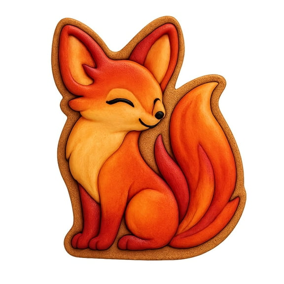 Majestic Phoenix Fox Cookie Cutter - 4x3" Creative Kitchen Tool Party