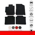 thumbnail image 2 of Ikon Motorsports Carpet Car Floor Mats Fit 12-17 Toyota Camry OE Factory Style Black Nylon 4pcs, 2 of 9