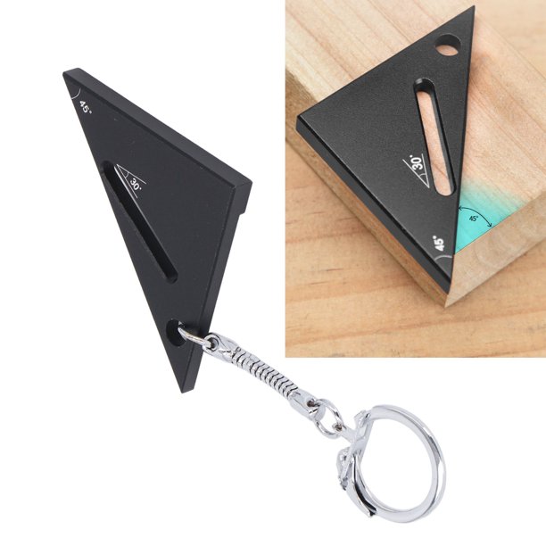Regla Triangular Para Carpintería, Herramienta De Medición De Carpintero De aleación De Aluminio, Posicionamiento De ángulo De Trazado De 90, 45 Y 30 Grados Para Entusiastas De