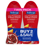 (2 pack) (2 pack) Softsoap Moisturizing Body Wash, Pomegranate and Mango - 18 fl oz Twin pack