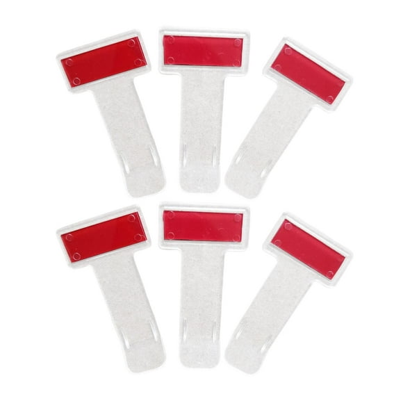 6Pcs Windscreen Parking Pass Permit Card Ticket Holder Clip Self